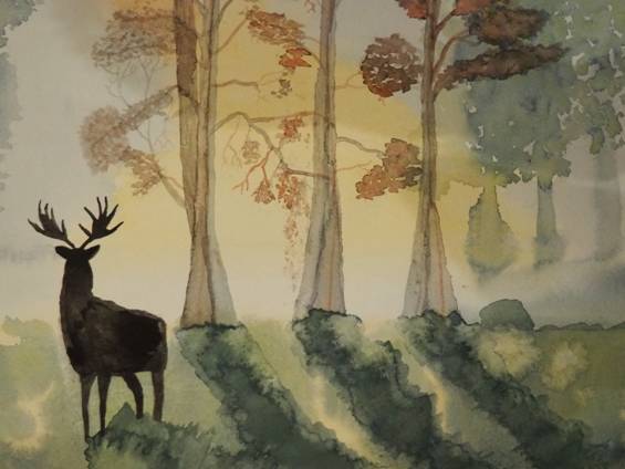 A moose in a forest
AI-generated content may be incorrect.